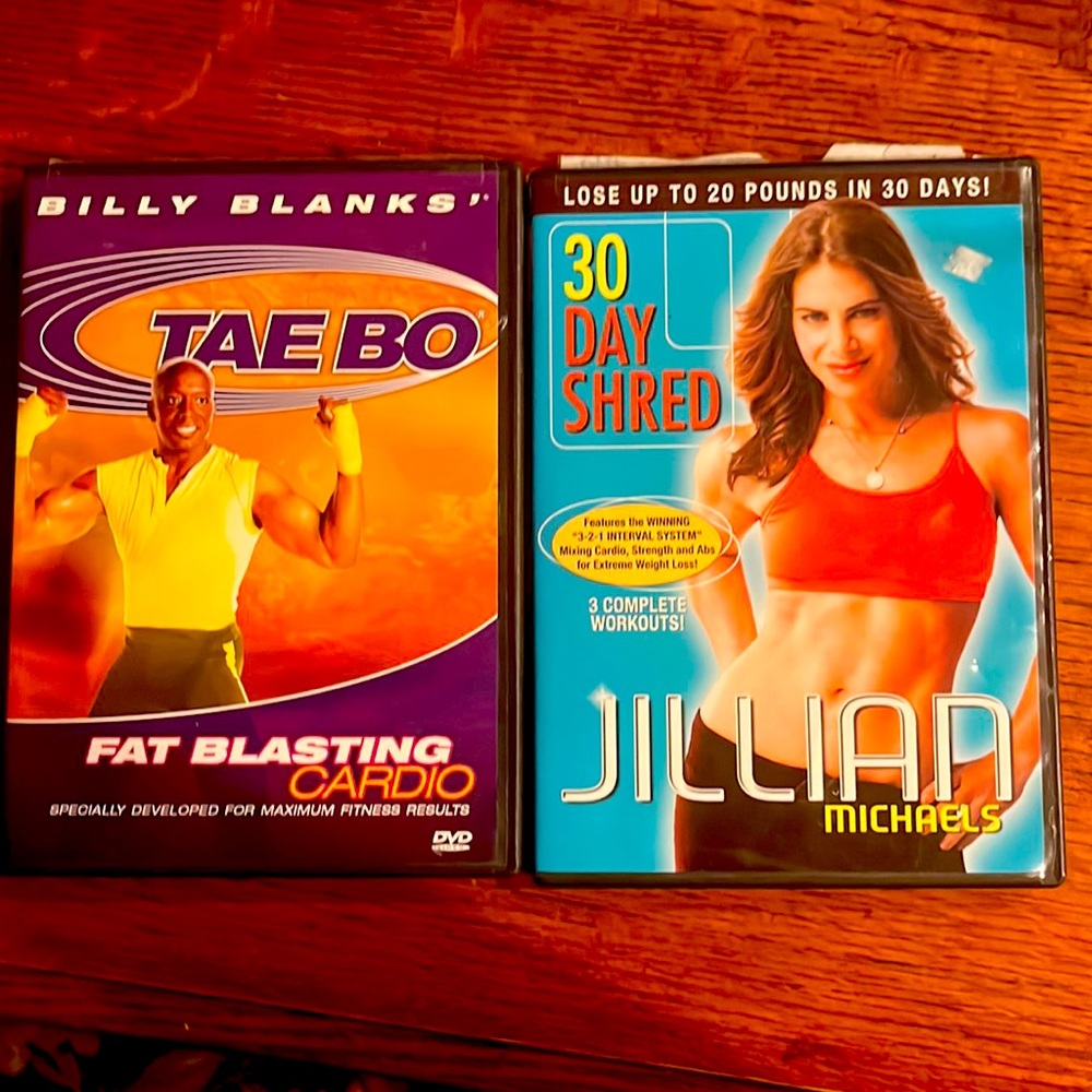 Jillian Michaels 30 Day Shred & Billy Blanks Fat Blasting Cardio DVDs